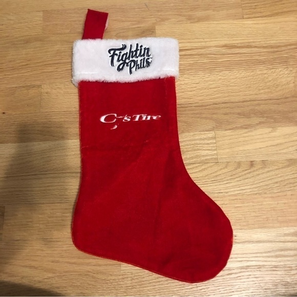 Fightin Phils Reading Philadelphia Phillies Christmas Stocking Red White - Picture 1 of 3